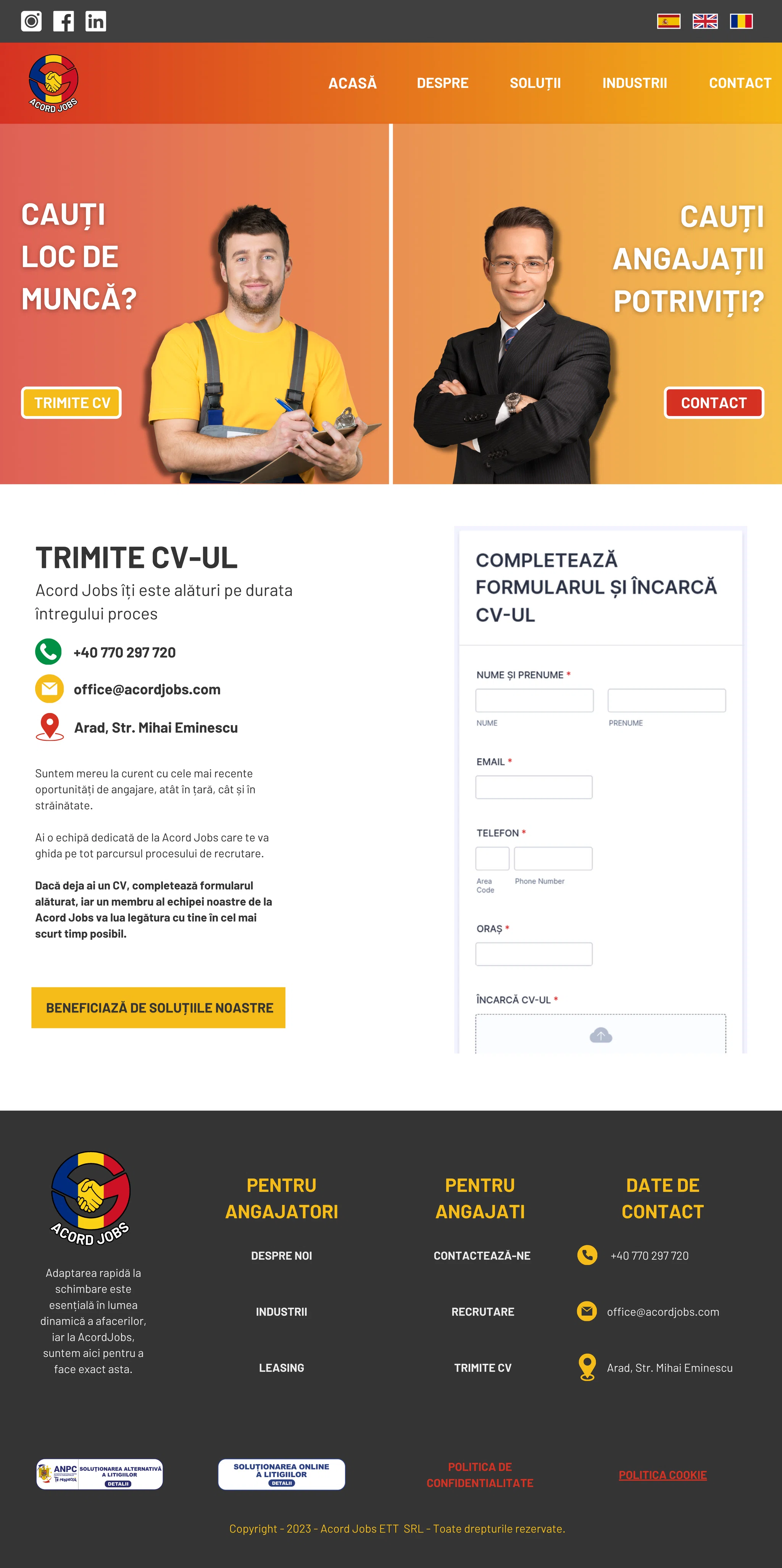 TRIMITE CV - AcordJobs